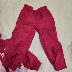 Gusti 3T Pink Girls Slush/Rain Suit